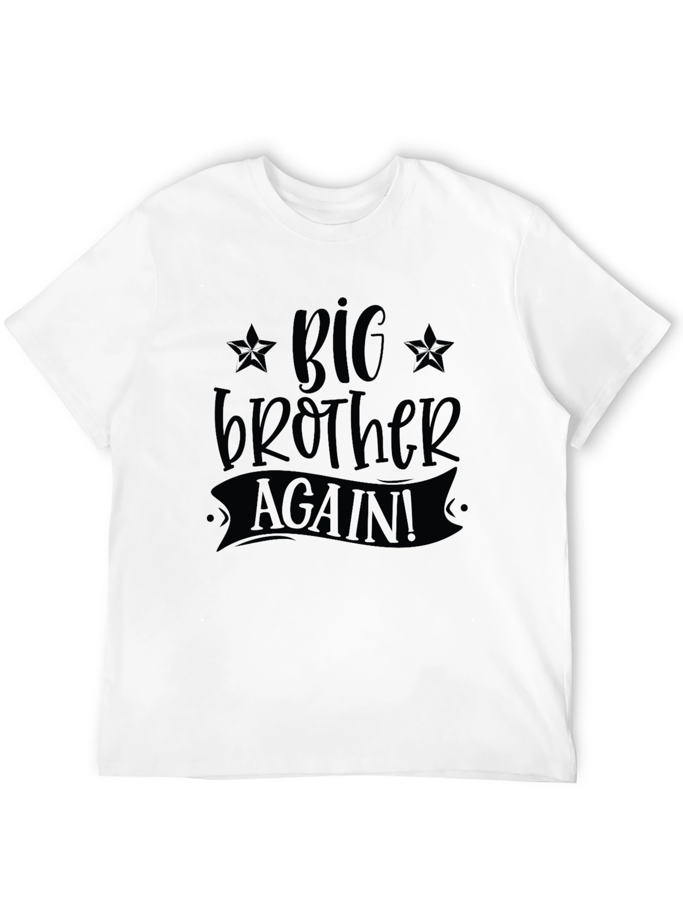 Big Brother Again! Black Graphic T-Shirt