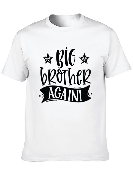 Big Brother Again! Black Graphic T-Shirt