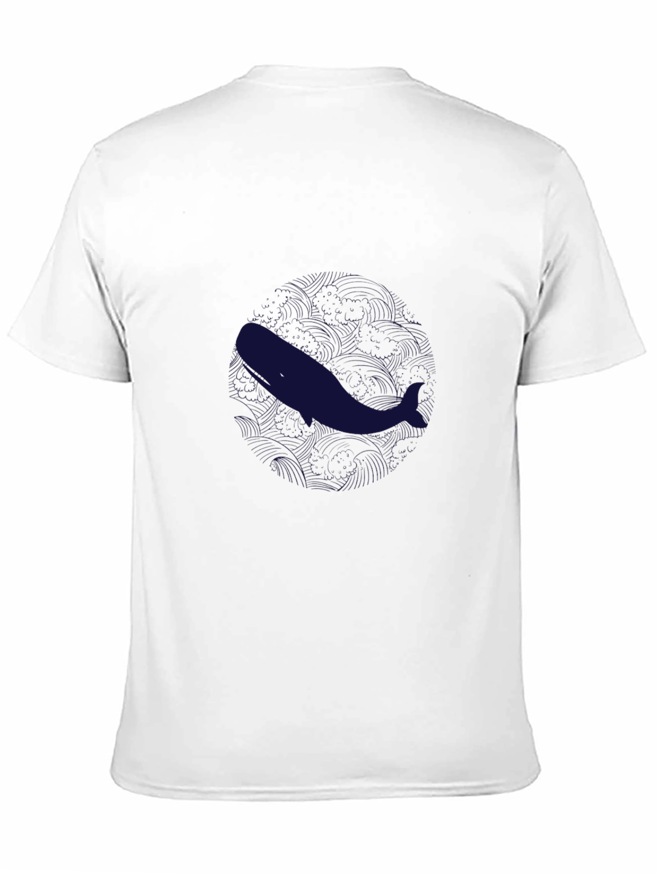 Whale Graphic Tee - Stylish Mens Black T-Shirt