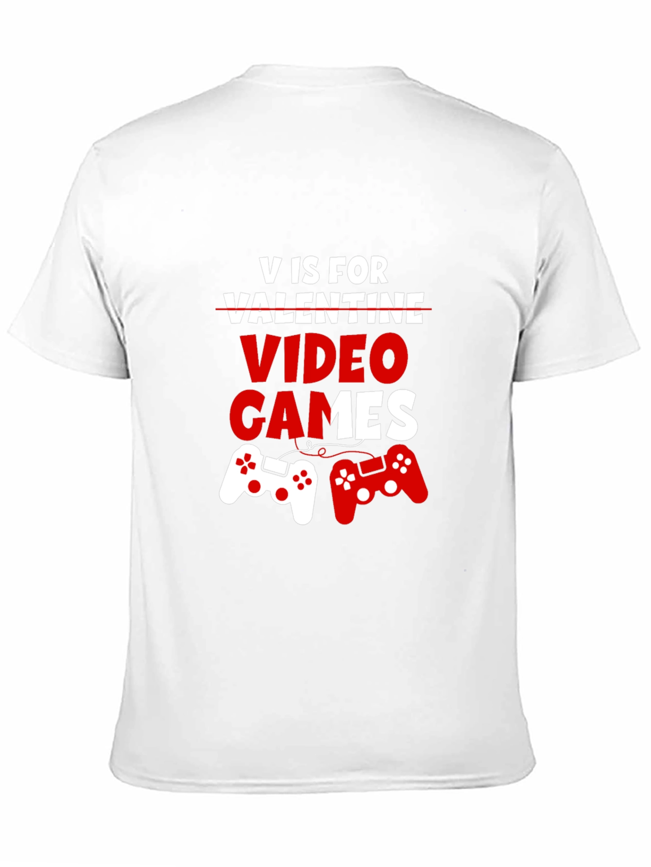 V is for Video Games Black Graphic Tee