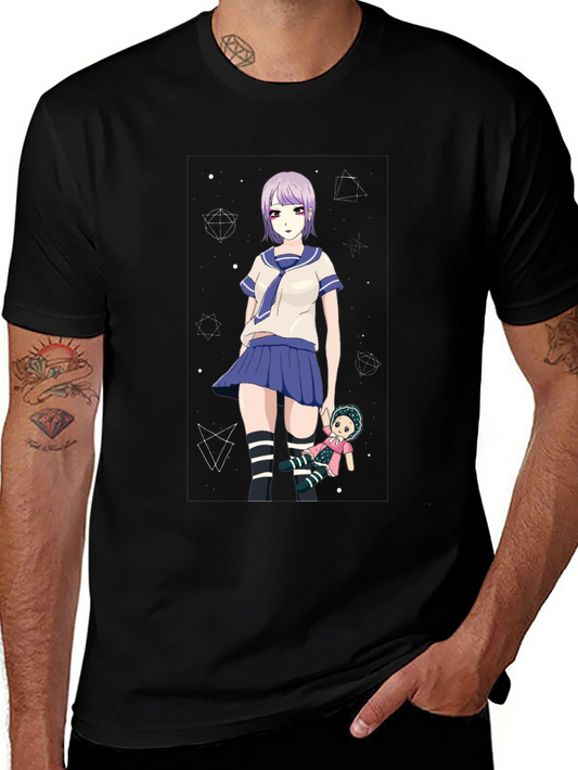 Anime Girl Graphic T-Shirt