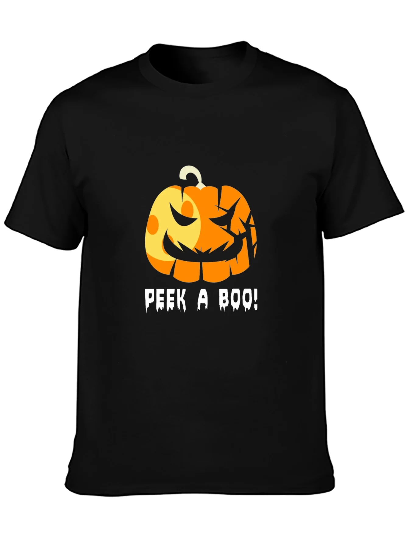 Halloween Pumpkin Peek-a-Boo T-Shirt