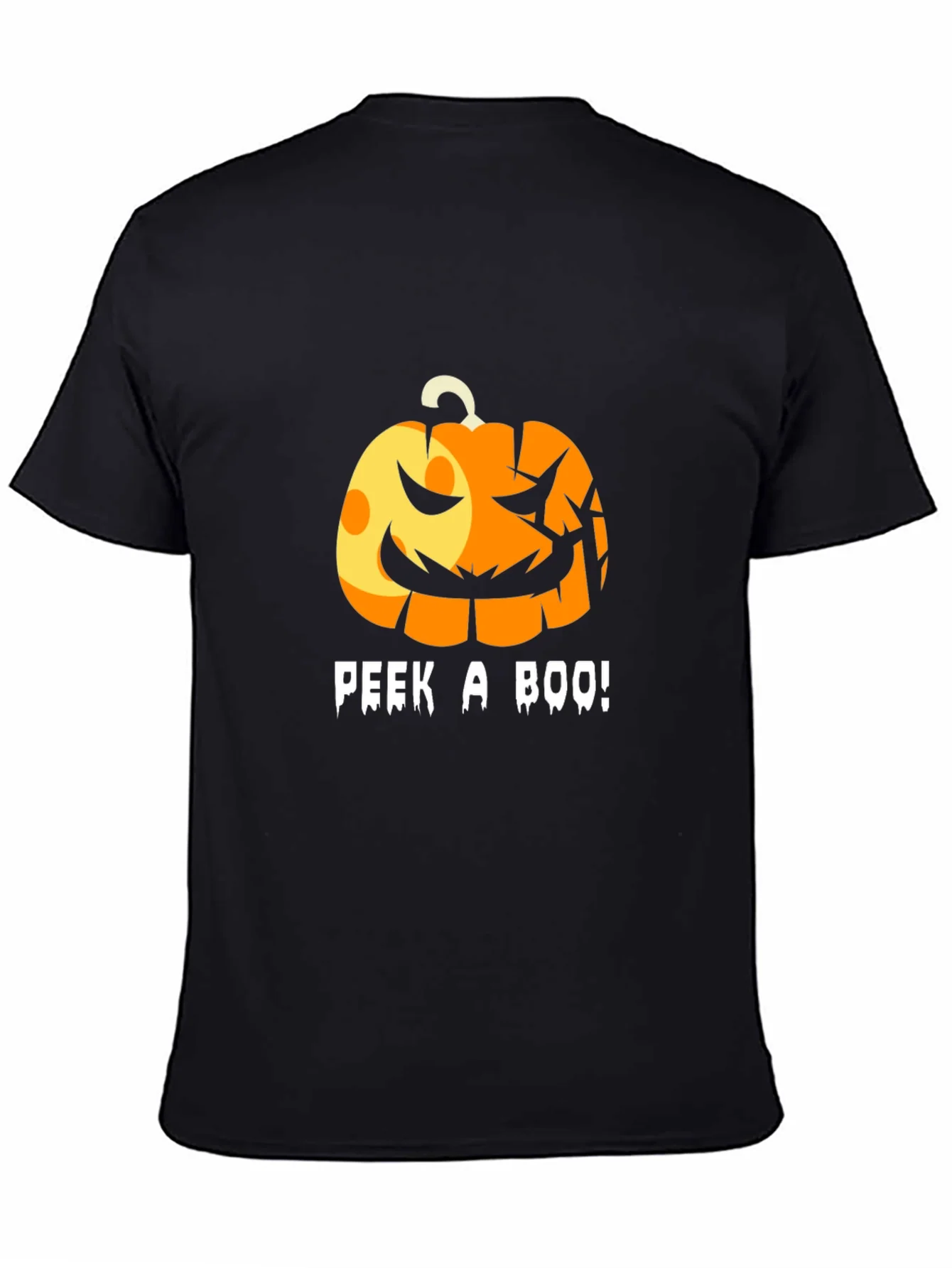 Halloween Pumpkin Peek-a-Boo T-Shirt