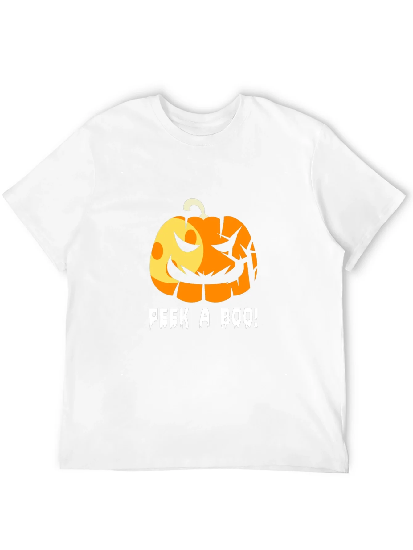 Halloween Pumpkin Peek-a-Boo T-Shirt