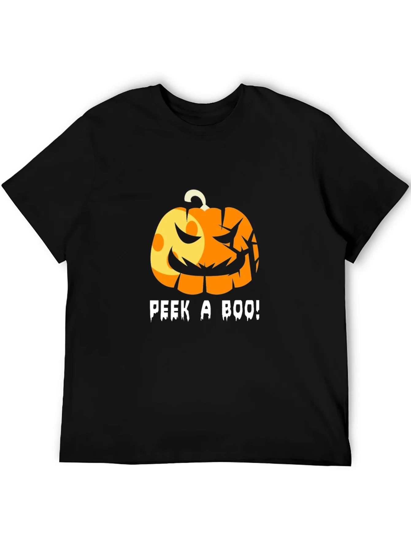 Halloween Pumpkin Peek-a-Boo T-Shirt