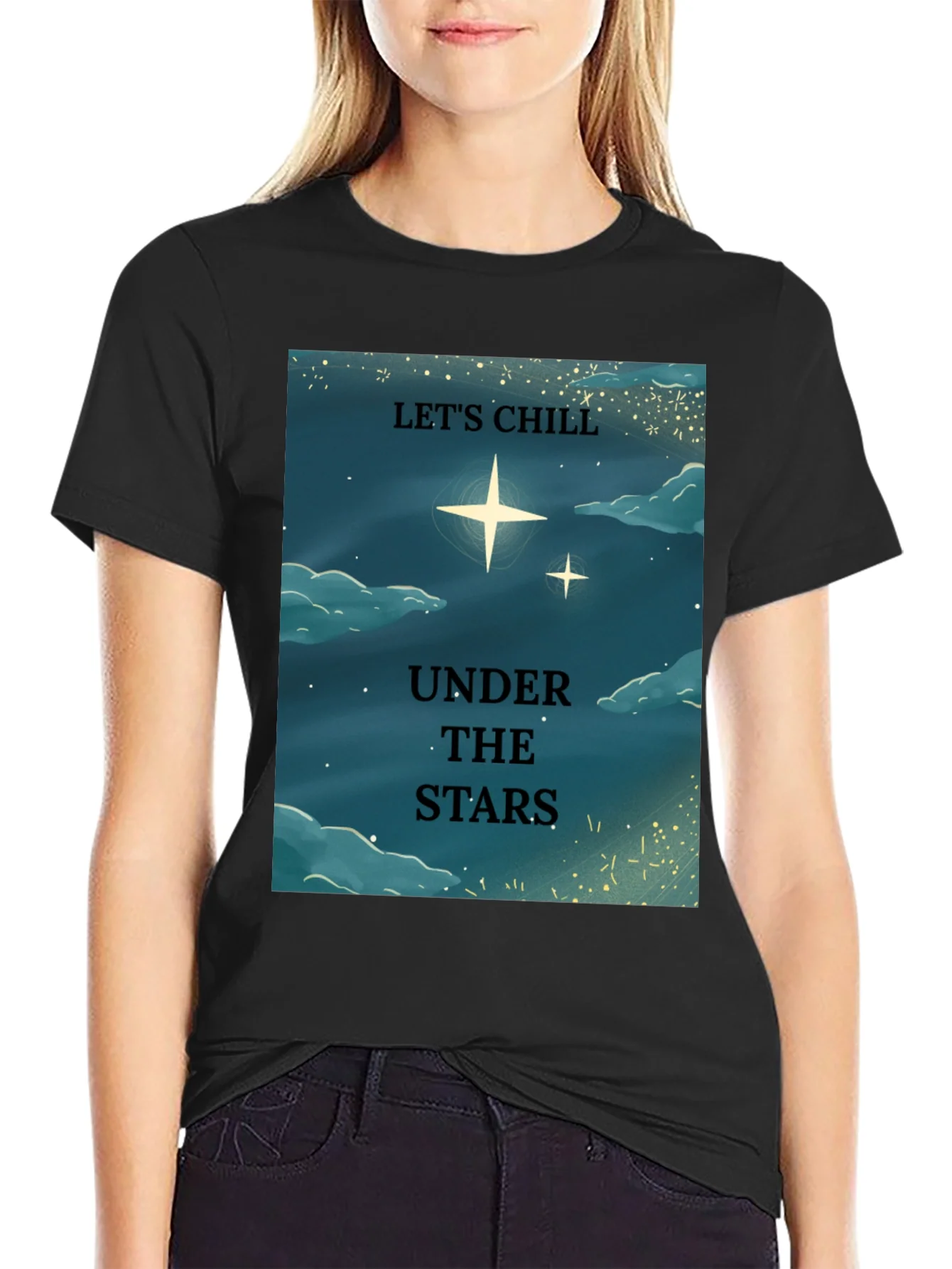 Lets Chill Under The Stars Graphic T-Shirt