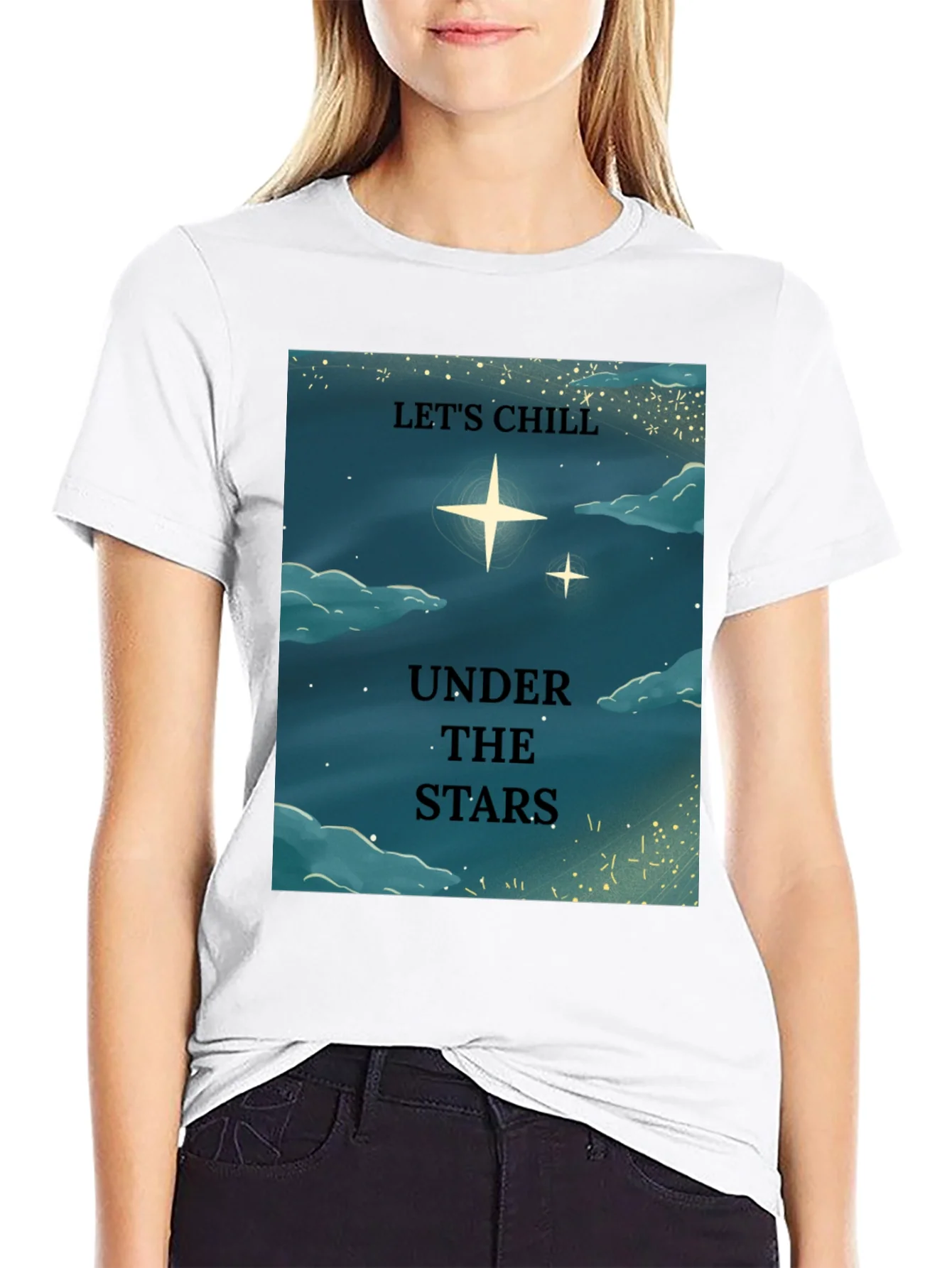 Lets Chill Under The Stars Graphic T-Shirt