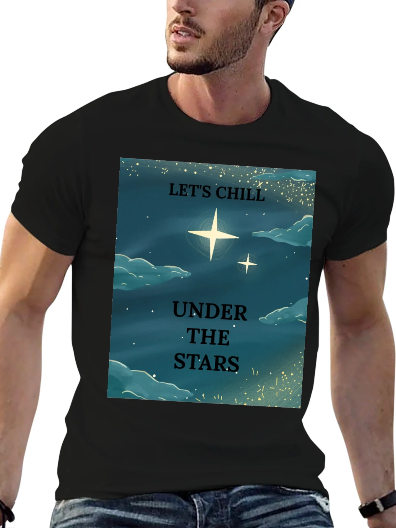 Lets Chill Under The Stars Graphic T-Shirt