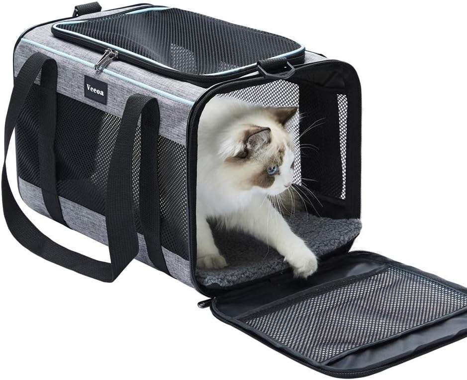 Vceoa 17.5x11x11 Inches Cat, Dog Carrier for Pets  - Premium Quality