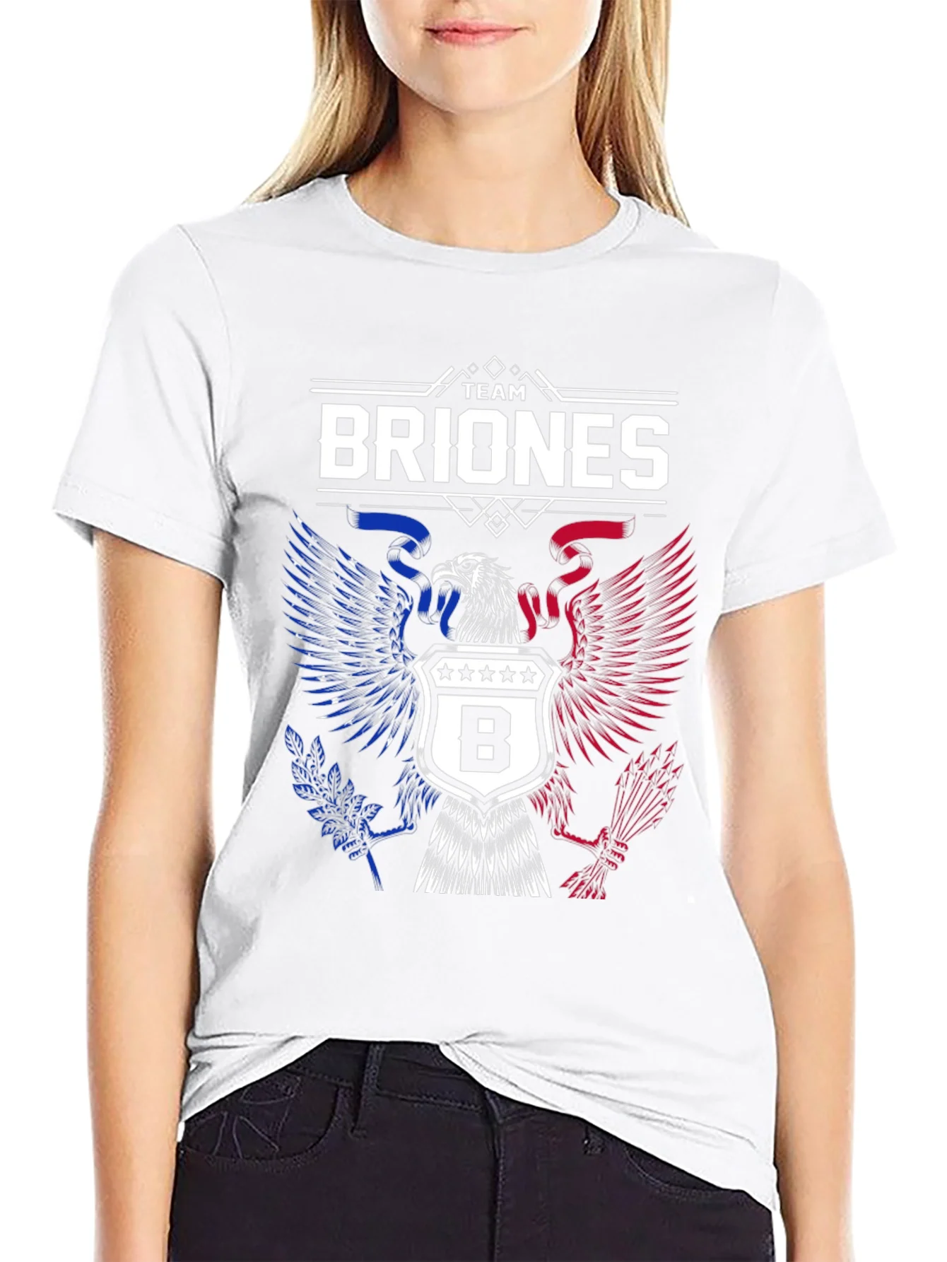 Team Briones Patriotic Eagle Crest T-Shirt