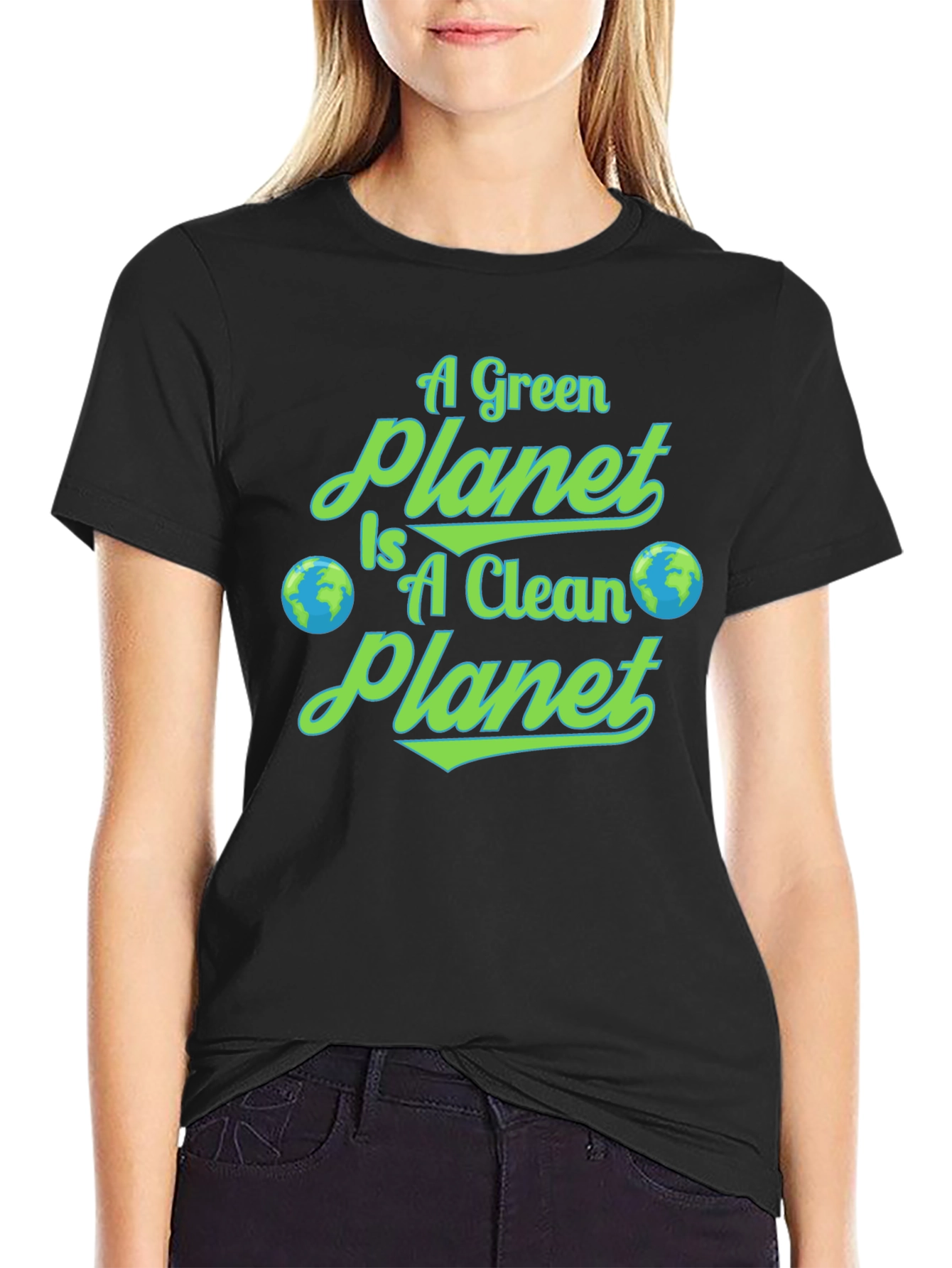 Eco-Friendly Graphic Tee - A Green Planet