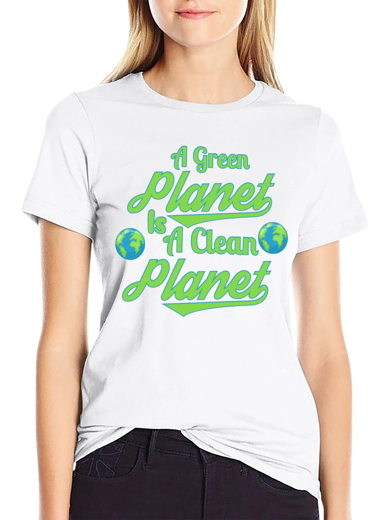 Eco-Friendly Graphic Tee - A Green Planet