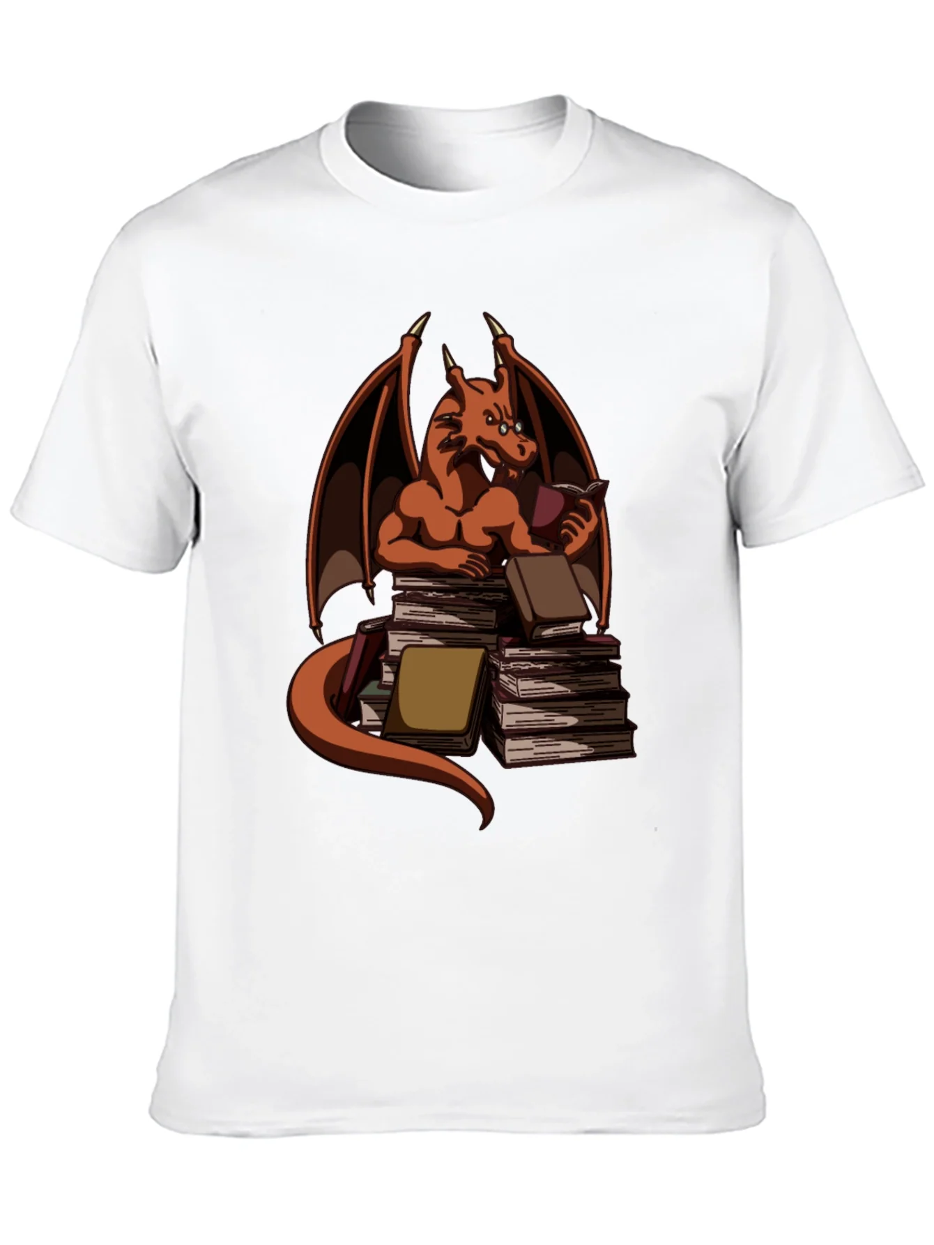 Book Dragon T-Shirt - Literary Wyrm Apparel