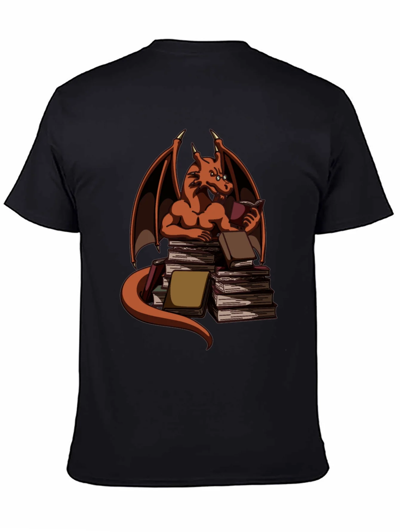 Book Dragon T-Shirt - Literary Wyrm Apparel