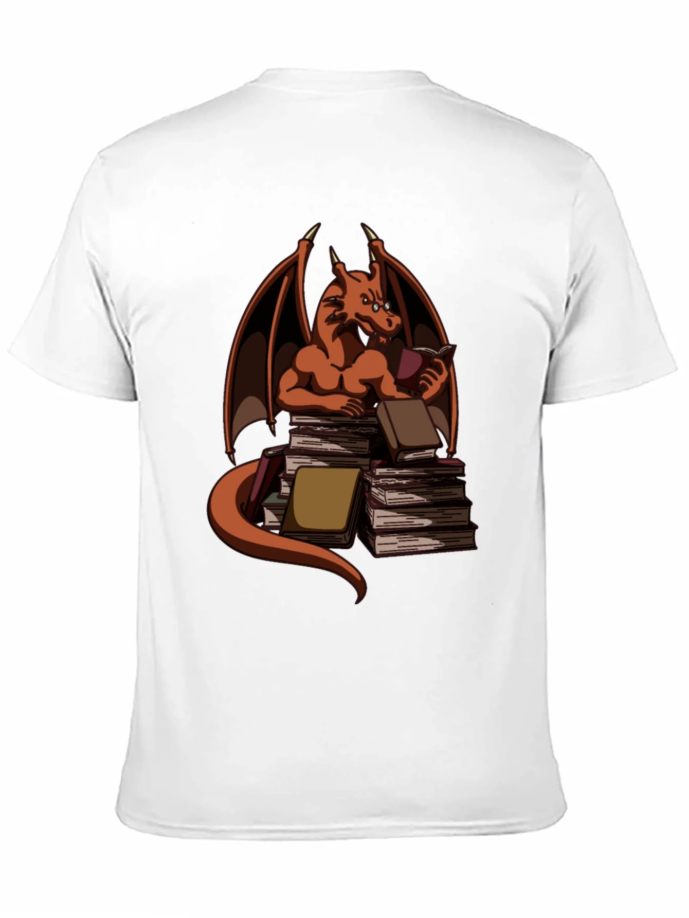 Book Dragon T-Shirt - Literary Wyrm Apparel