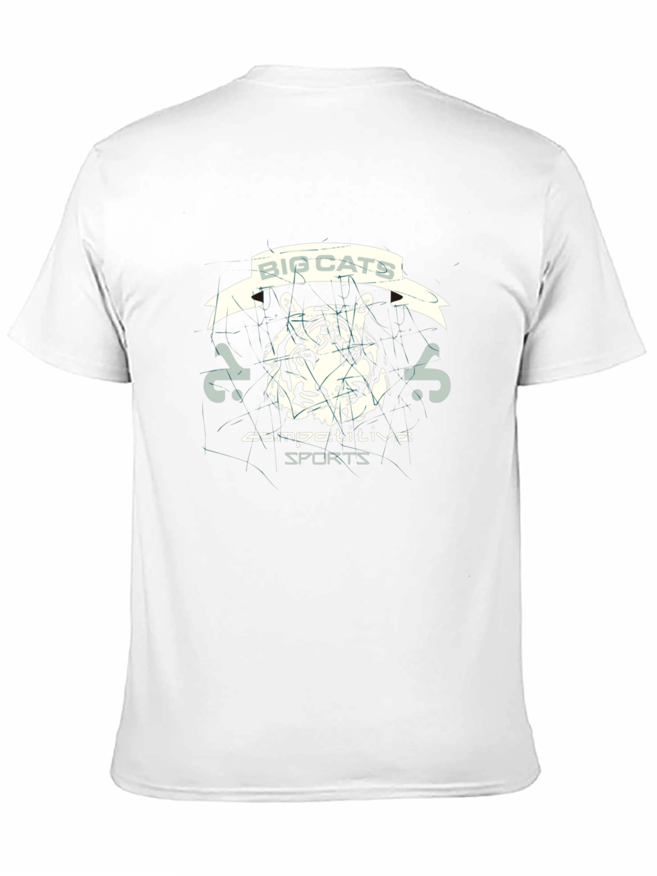 Big Cats Competitive Sports Black T-Shirt