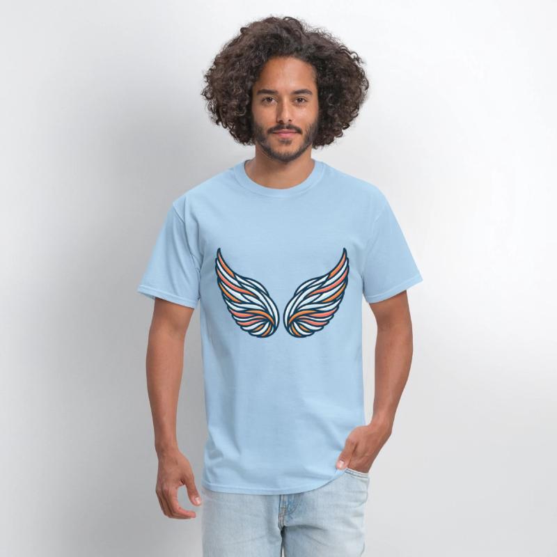 Vibrant Angel Wings With Bold Colors