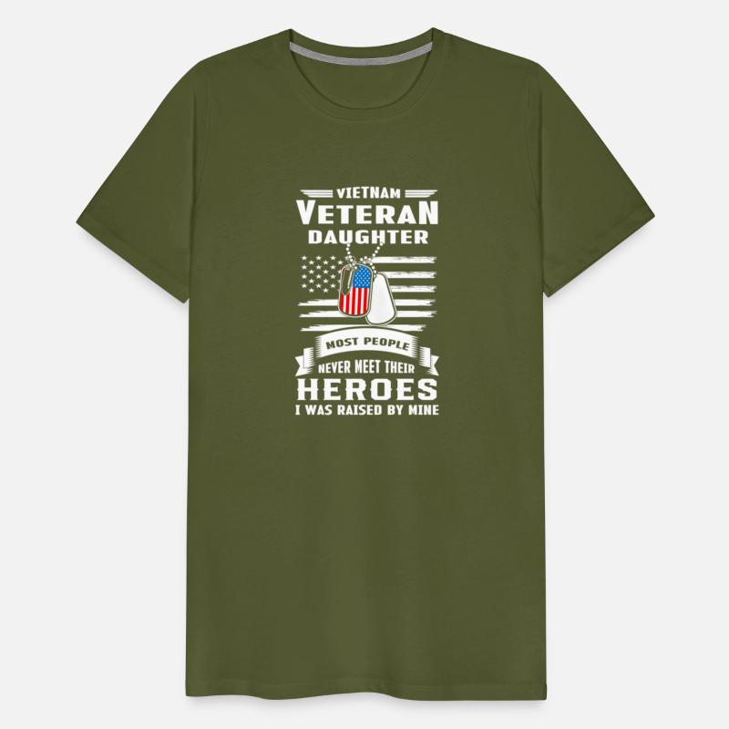 Vietnam Veteran Daughter Dog Tag U Flag