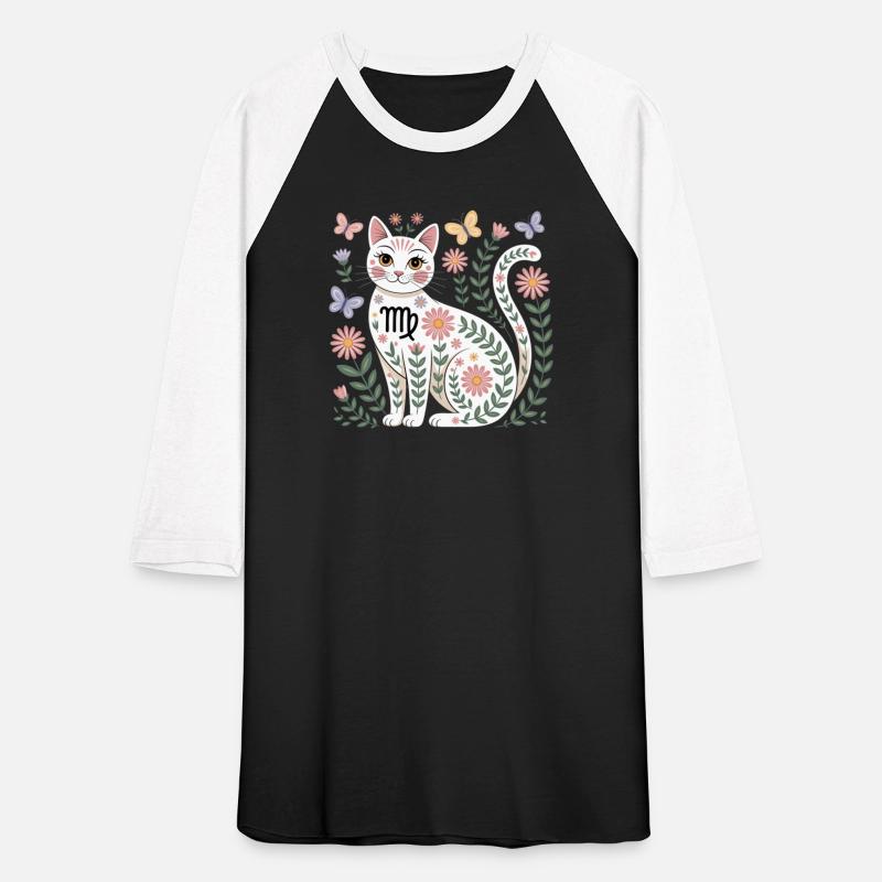Virgo Zodiac Cat with Daisies