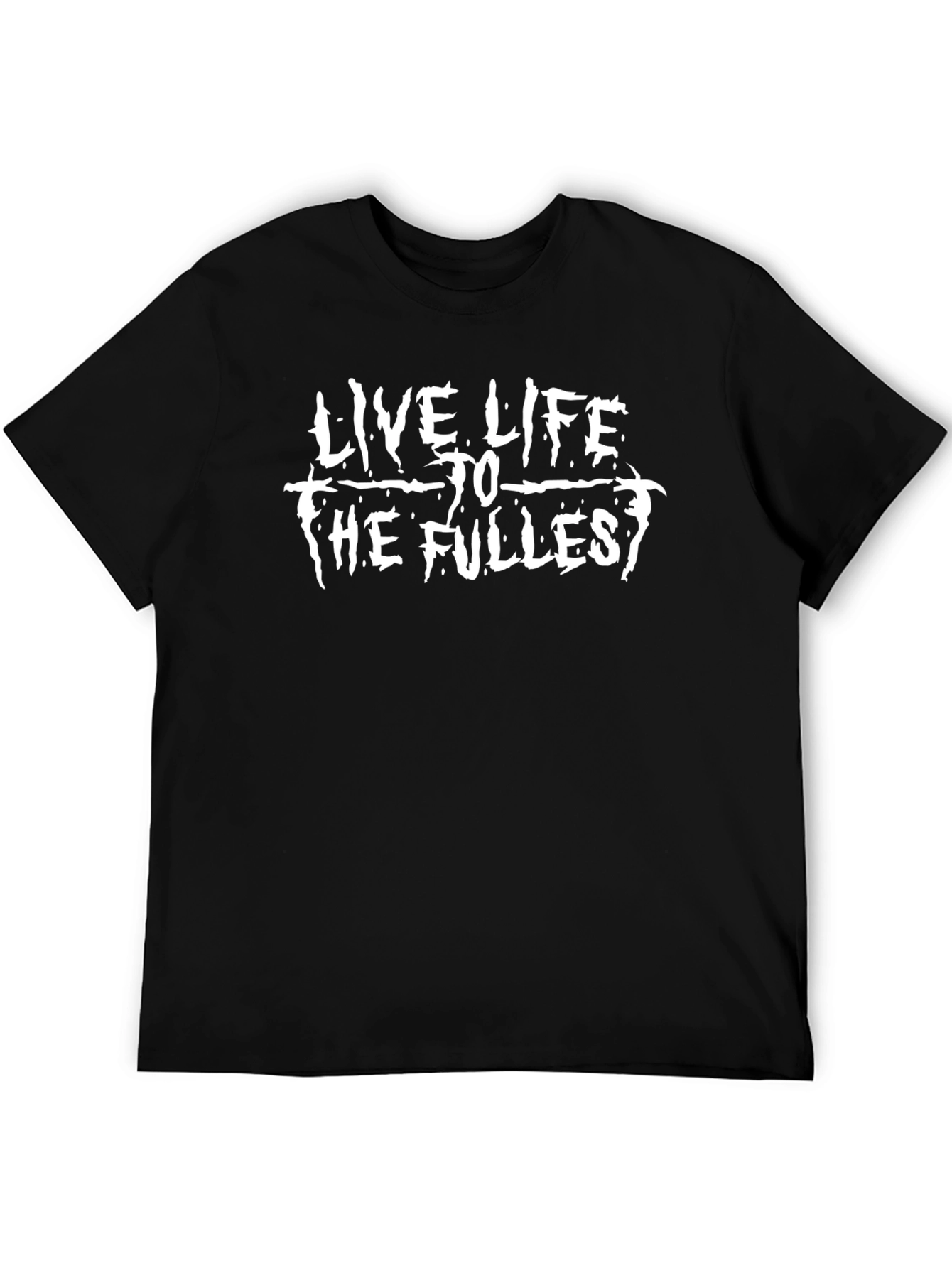 Live Life To The Fullest Black Graphic Tee