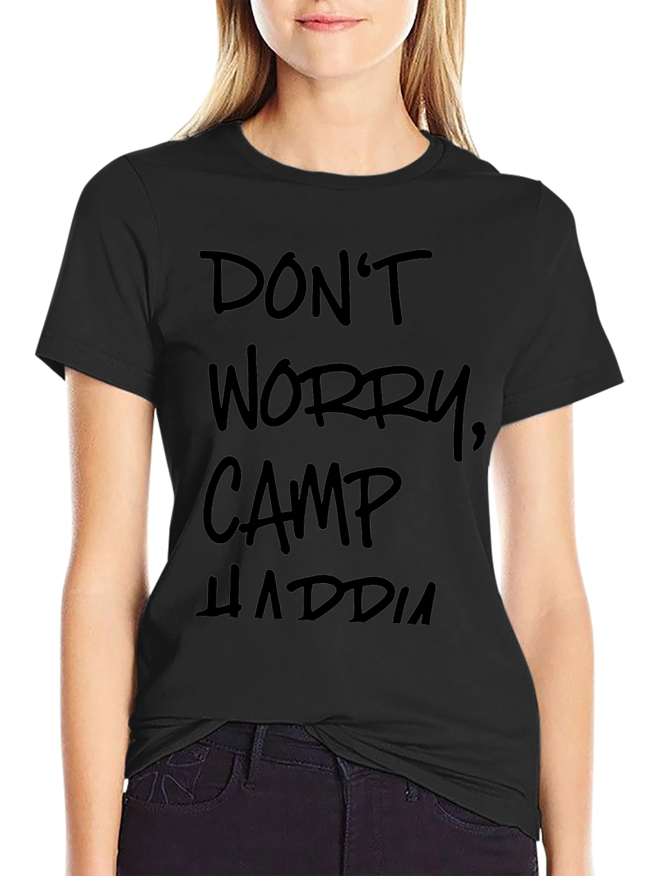 Dont Worry Camp HADDIA Black T-Shirt