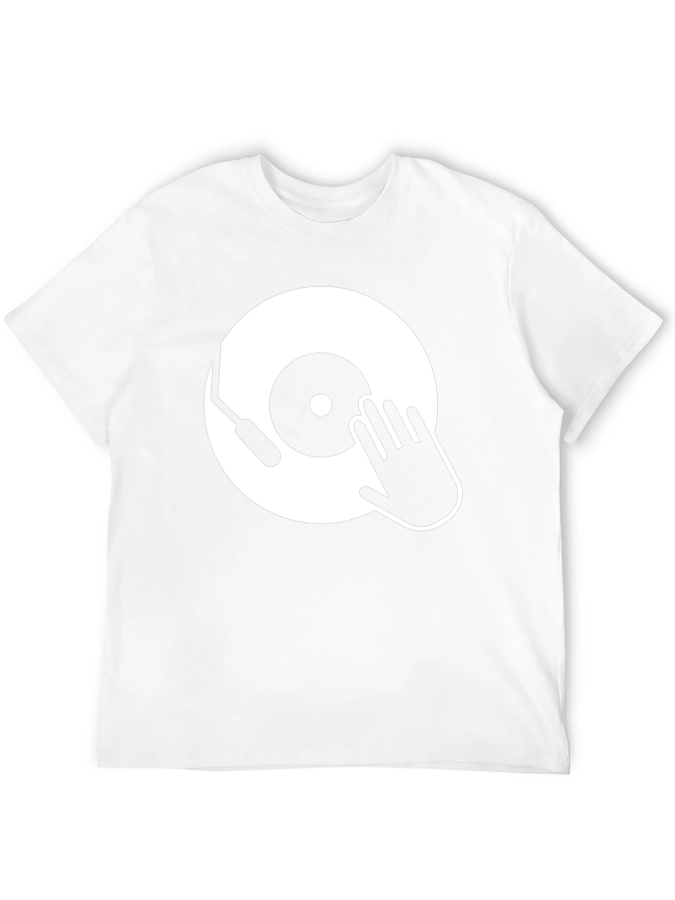 DJ Turntable Graphic T-Shirt - Black Cotton Tee