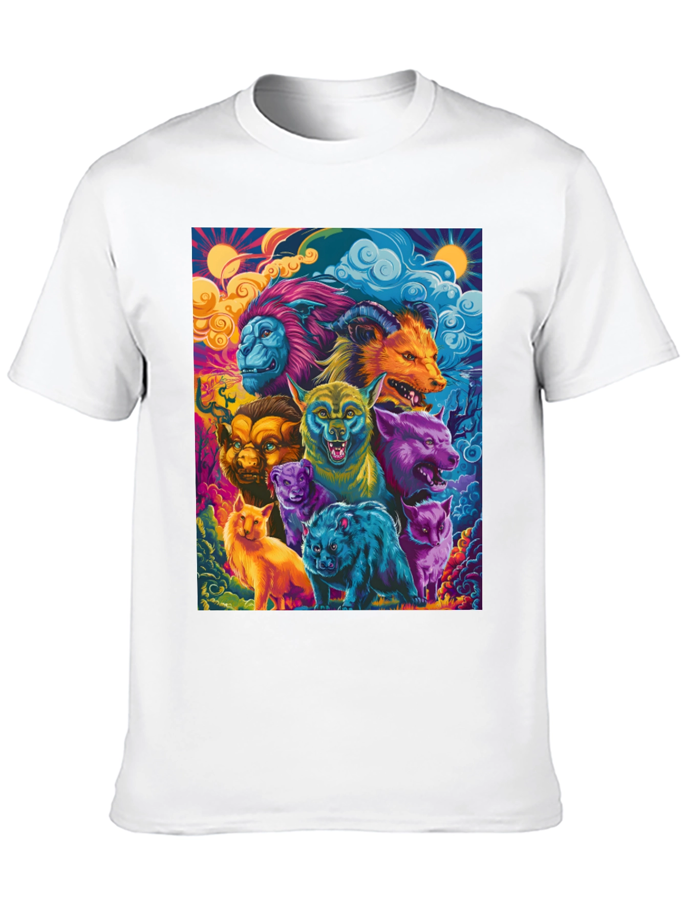 Psychedelic Animal Kingdom Graphic Tee