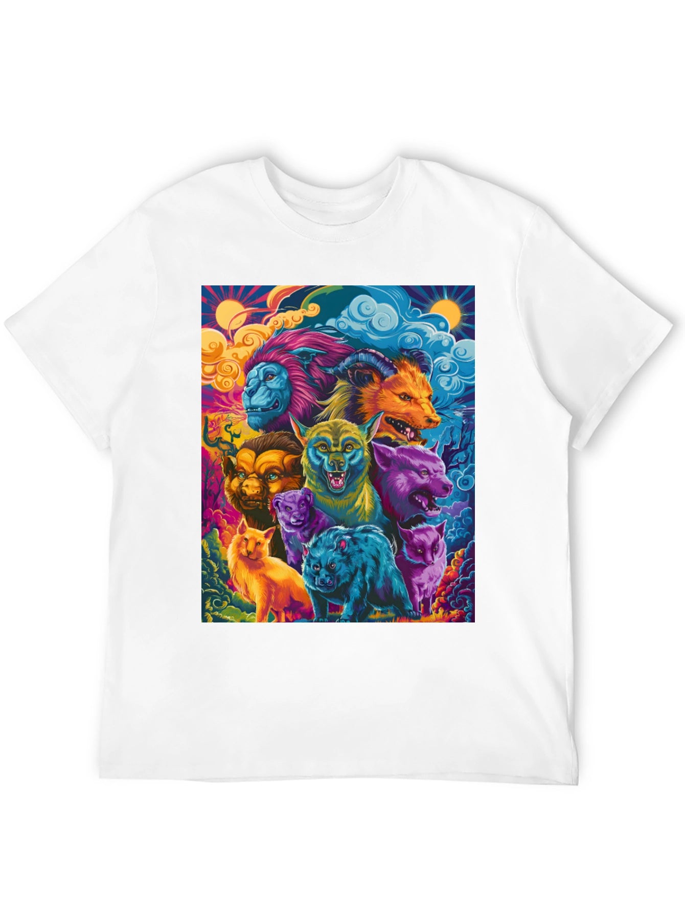 Psychedelic Animal Kingdom Graphic Tee