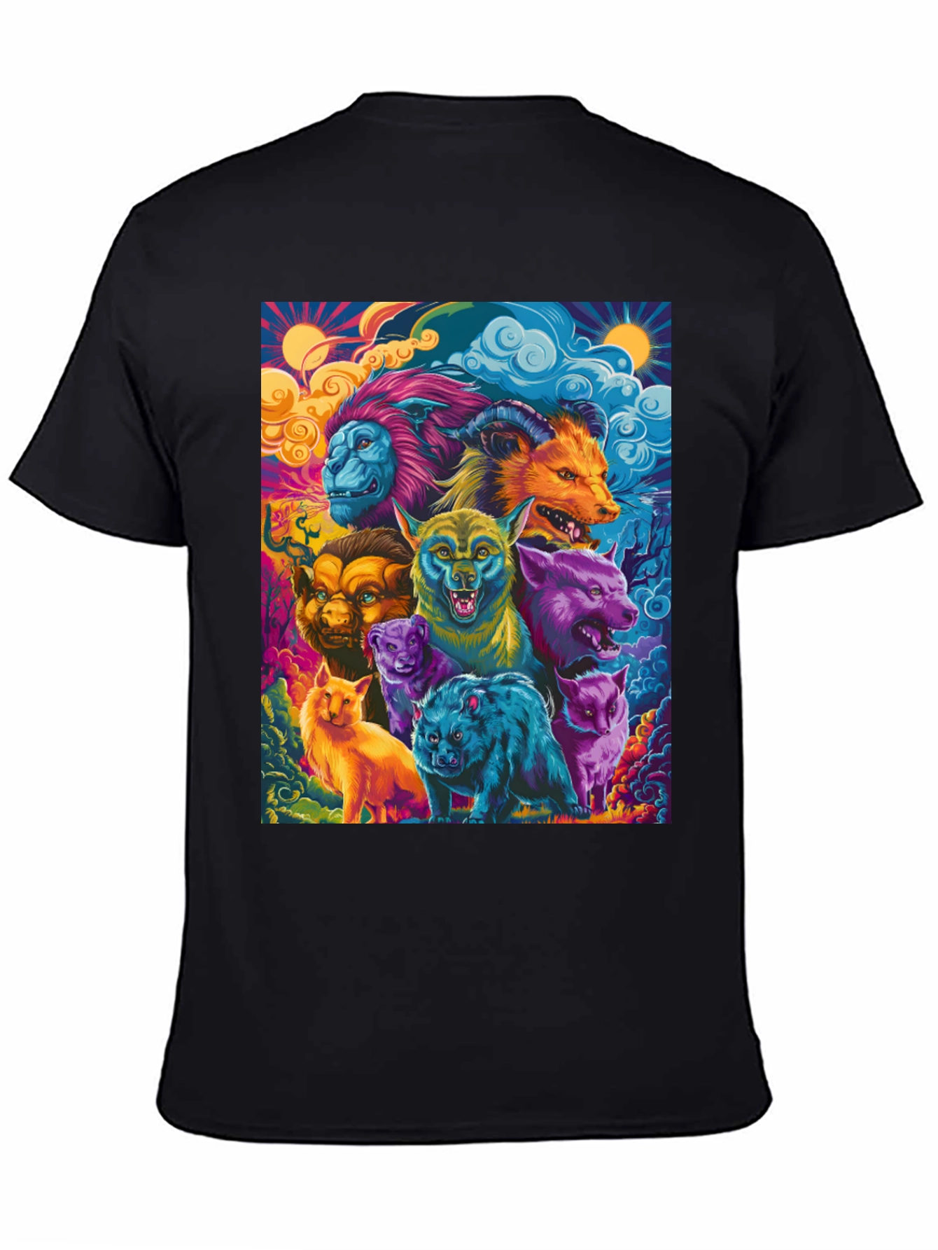 Psychedelic Animal Kingdom Graphic Tee