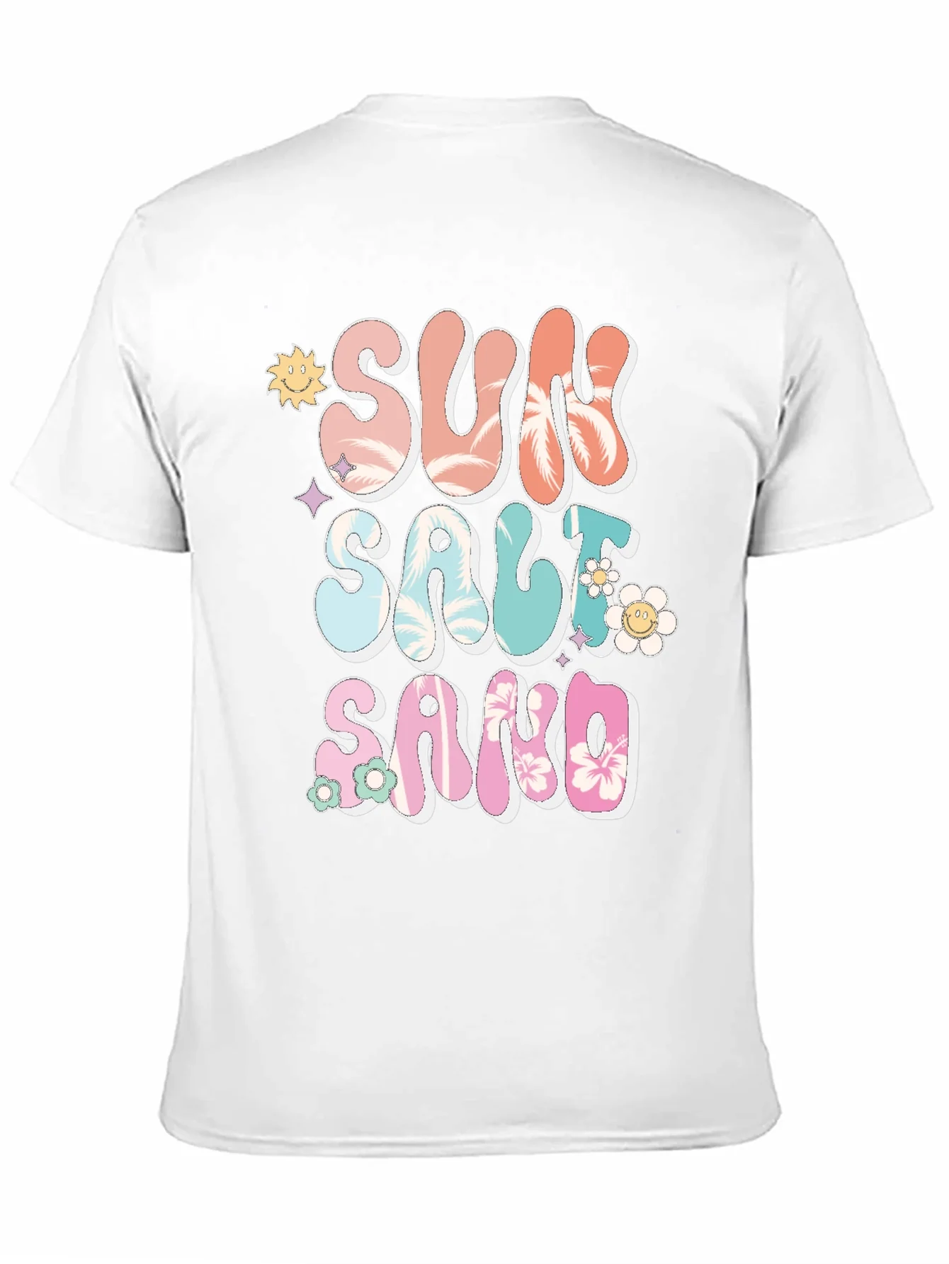 Sun Salt Sand Graphic Tee - Relaxed Vacation Style