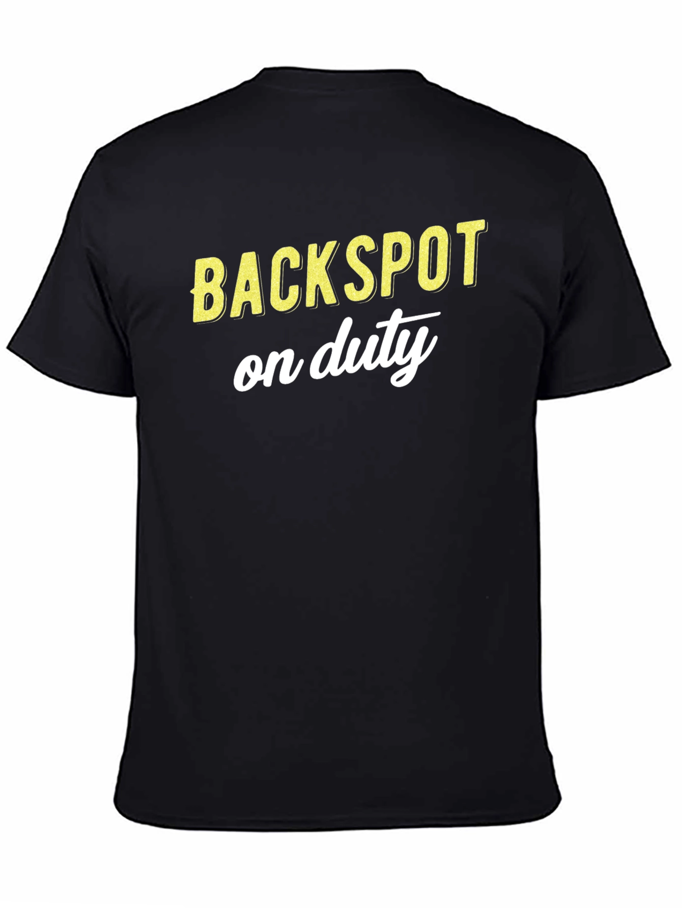Backspot On Duty Black Graphic T-Shirt