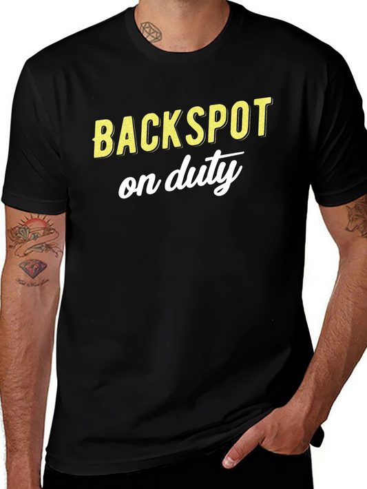 Backspot On Duty Black Graphic T-Shirt