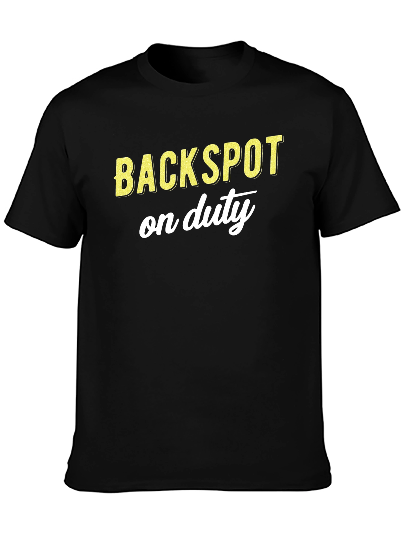 Backspot On Duty Black Graphic T-Shirt