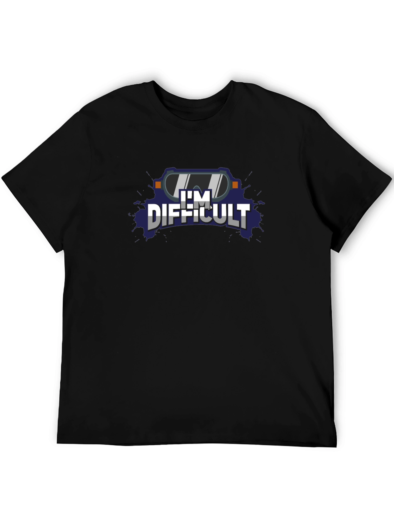 Im Difficult Graphic Tee - Black Cotton T-Shirt