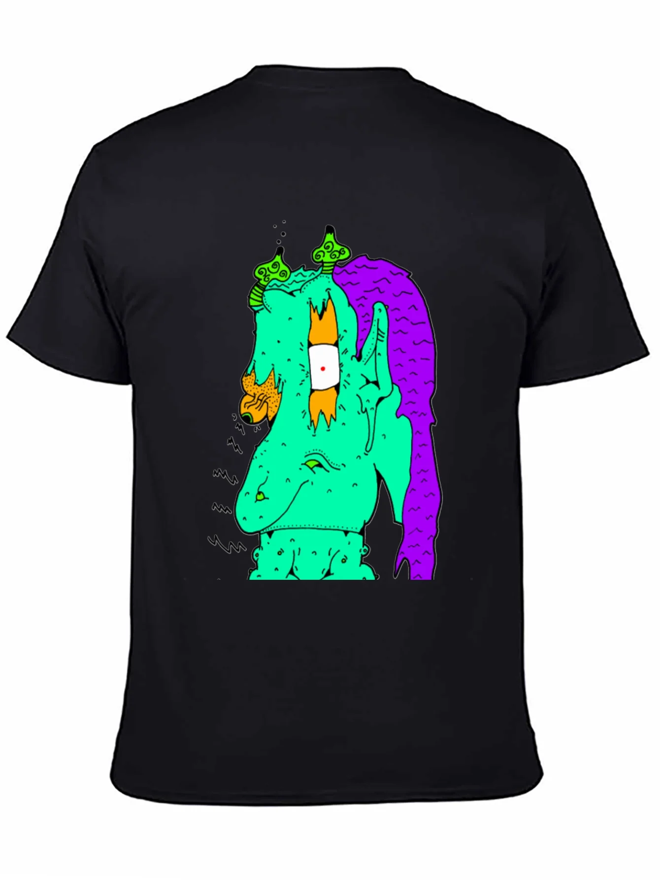 Graphic Print Tee - Funky Monster Design