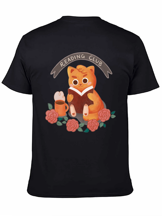 Reading Club Cat T-Shirt