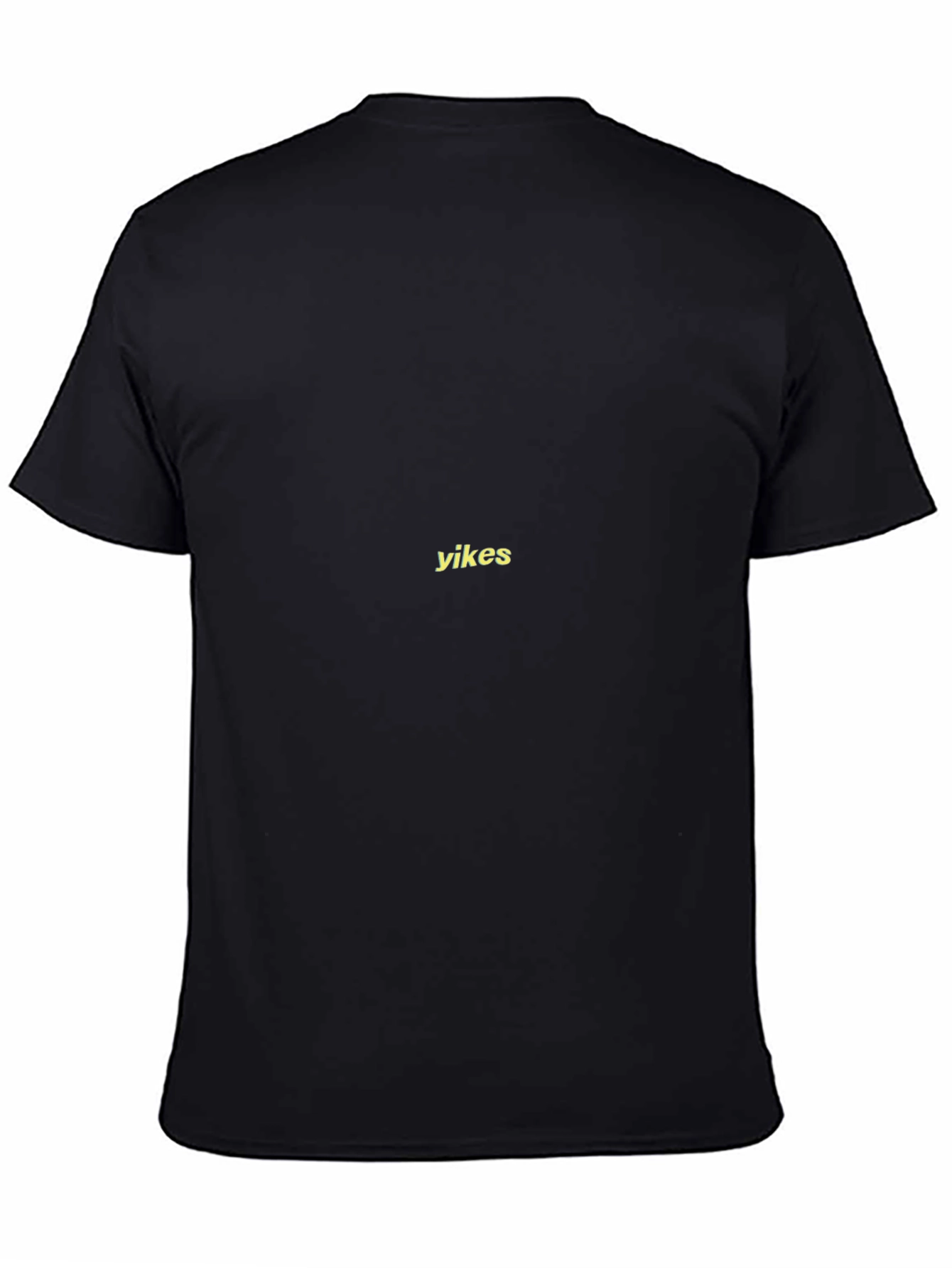 Yikes Black T-Shirt - Casual Cotton Tee