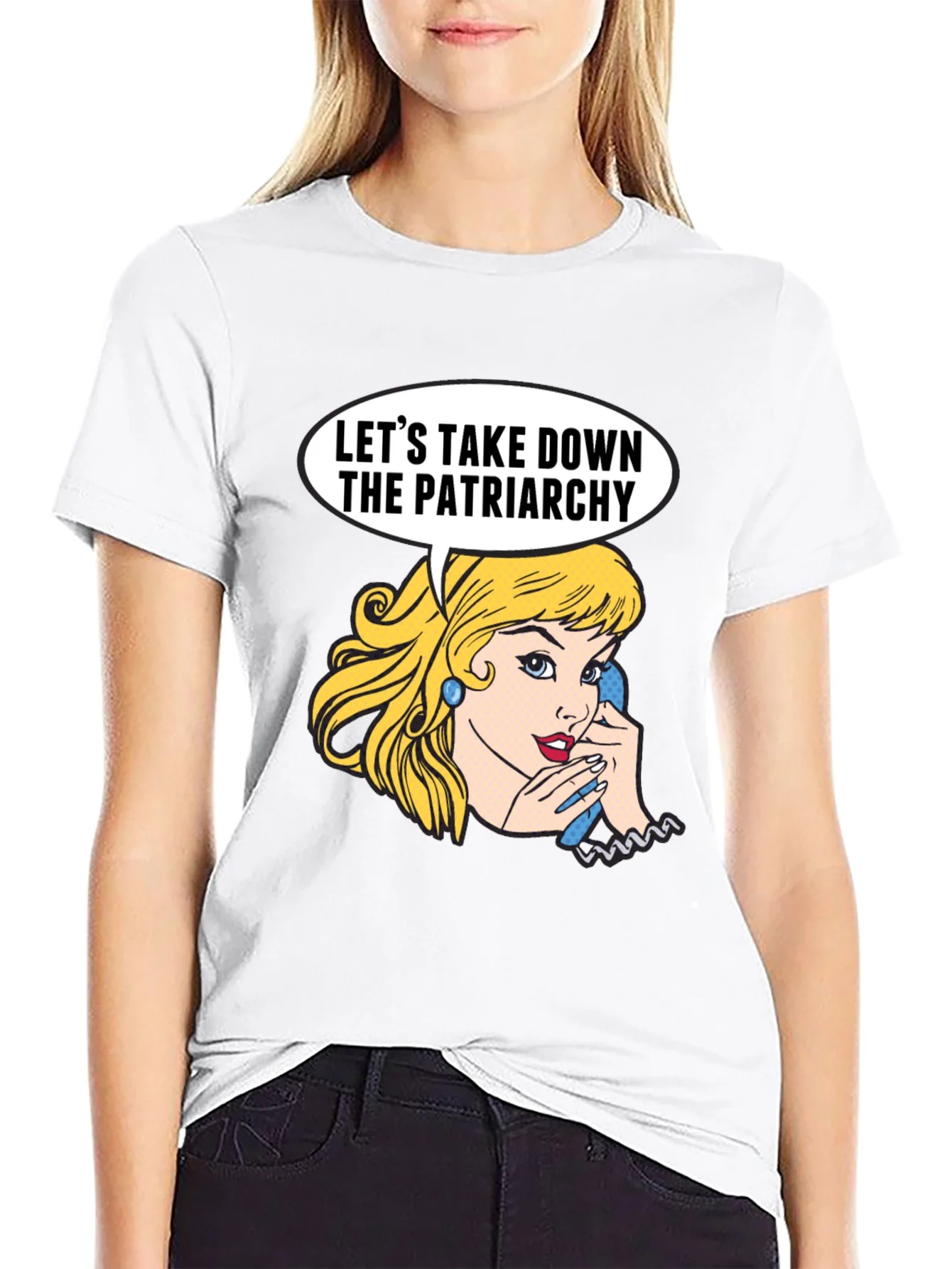 Feminist T-Shirt: Lets Take Down the Patriarchy Graphic Tee
