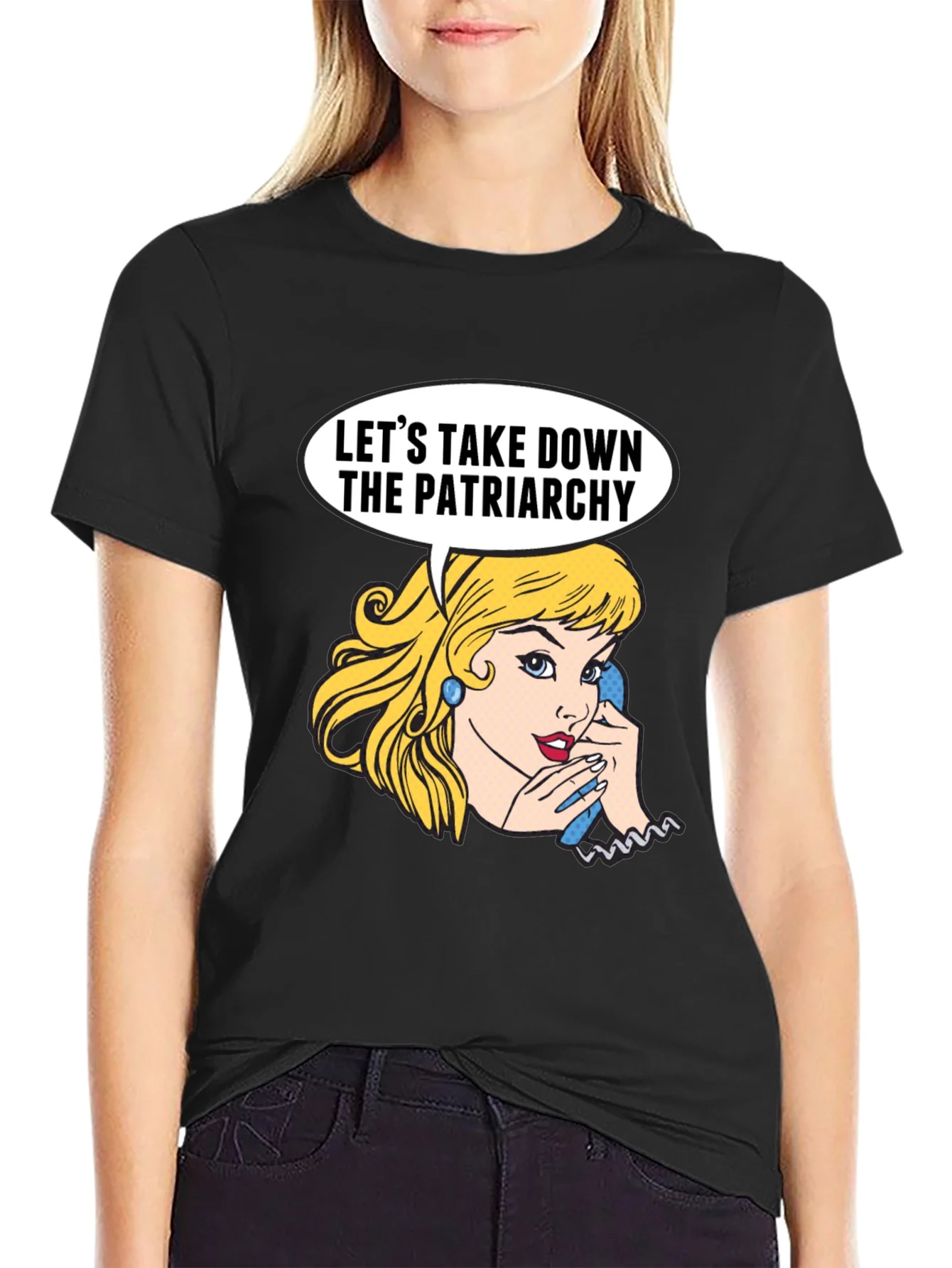 Feminist T-Shirt: Lets Take Down the Patriarchy Graphic Tee