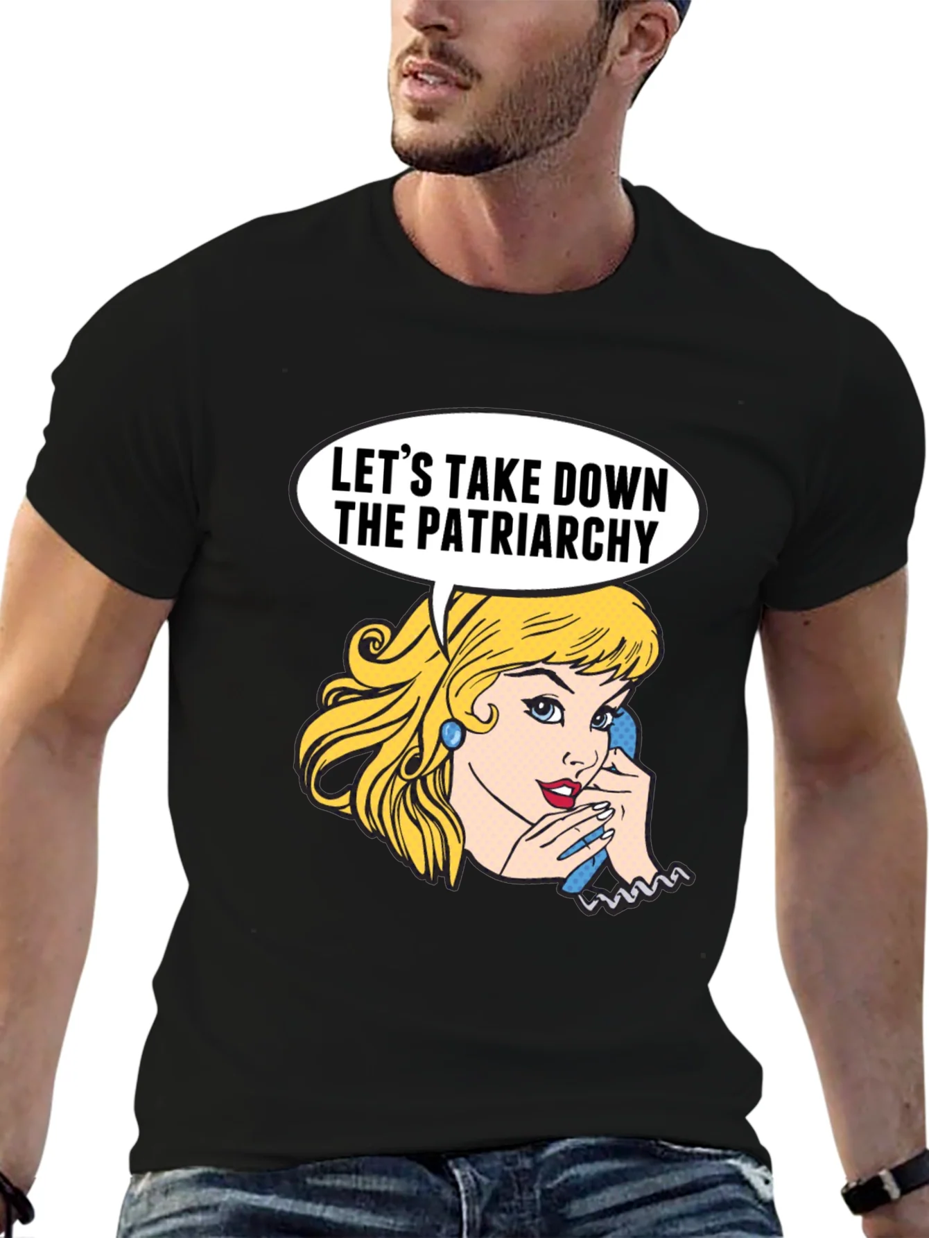 Feminist T-Shirt: Lets Take Down the Patriarchy Graphic Tee