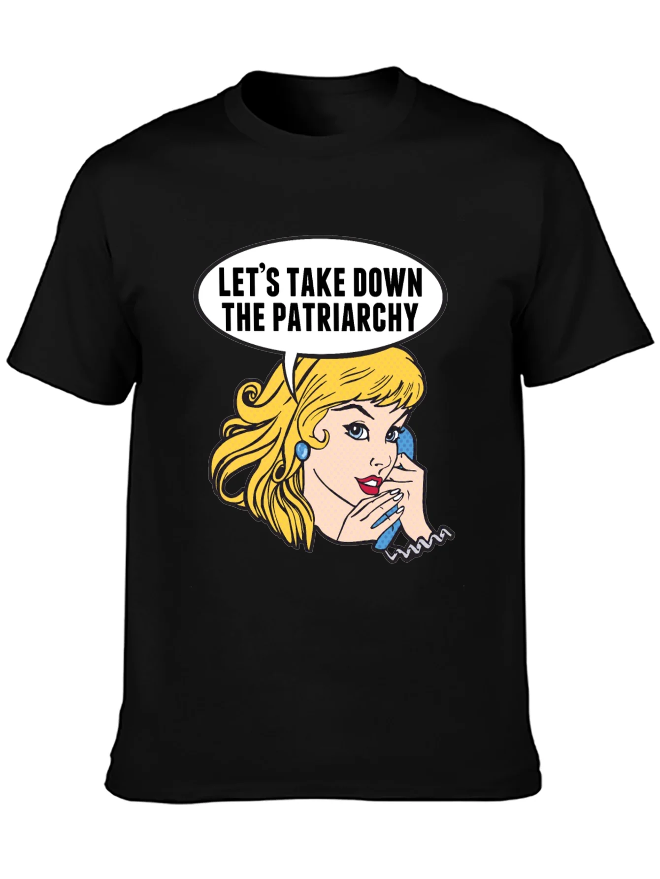 Feminist T-Shirt: Lets Take Down the Patriarchy Graphic Tee