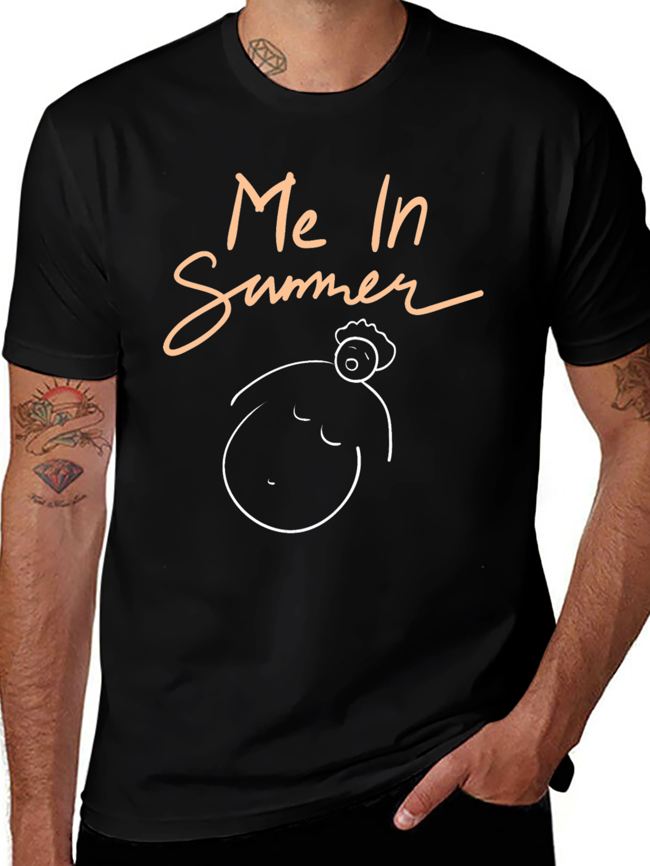 Me In Summer T-Shirt - Funny Graphic Tee