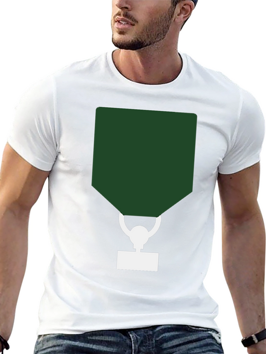 Abstract Trophy Graphic Black T-Shirt