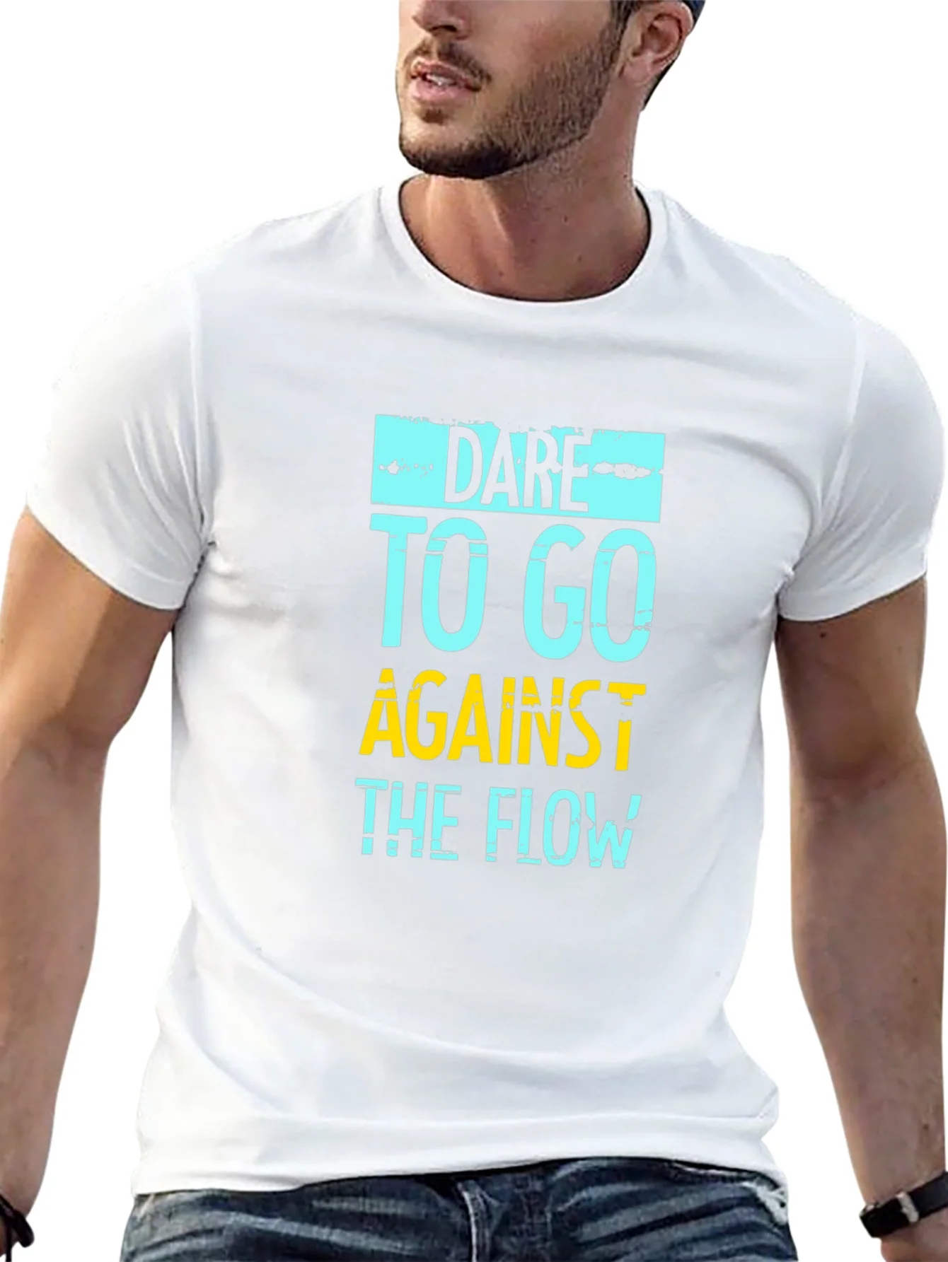 Dare to Go Against the Flow Graphic Tee