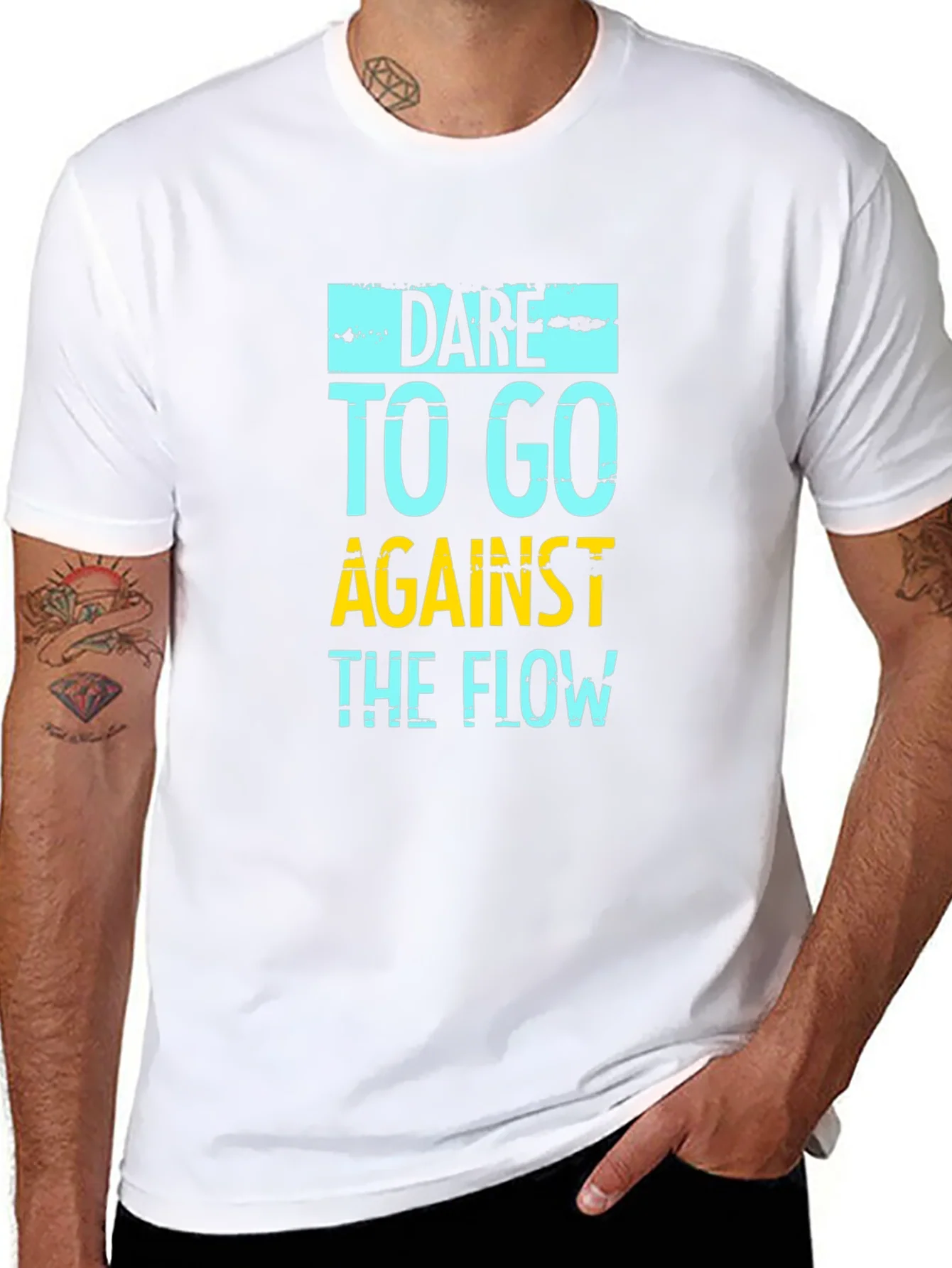 Dare to Go Against the Flow Graphic Tee