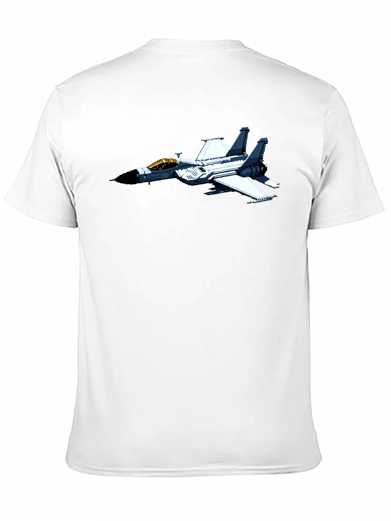 Jet Fighter Graphic Tee - Black Cotton Comfort