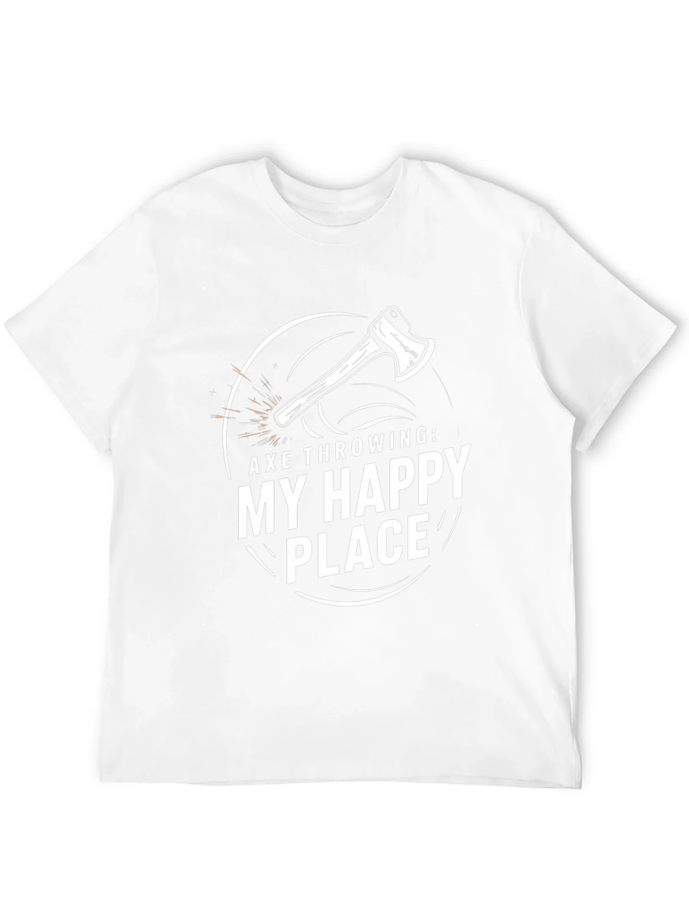 Axe Throwing: My Happy Place Graphic T-Shirt
