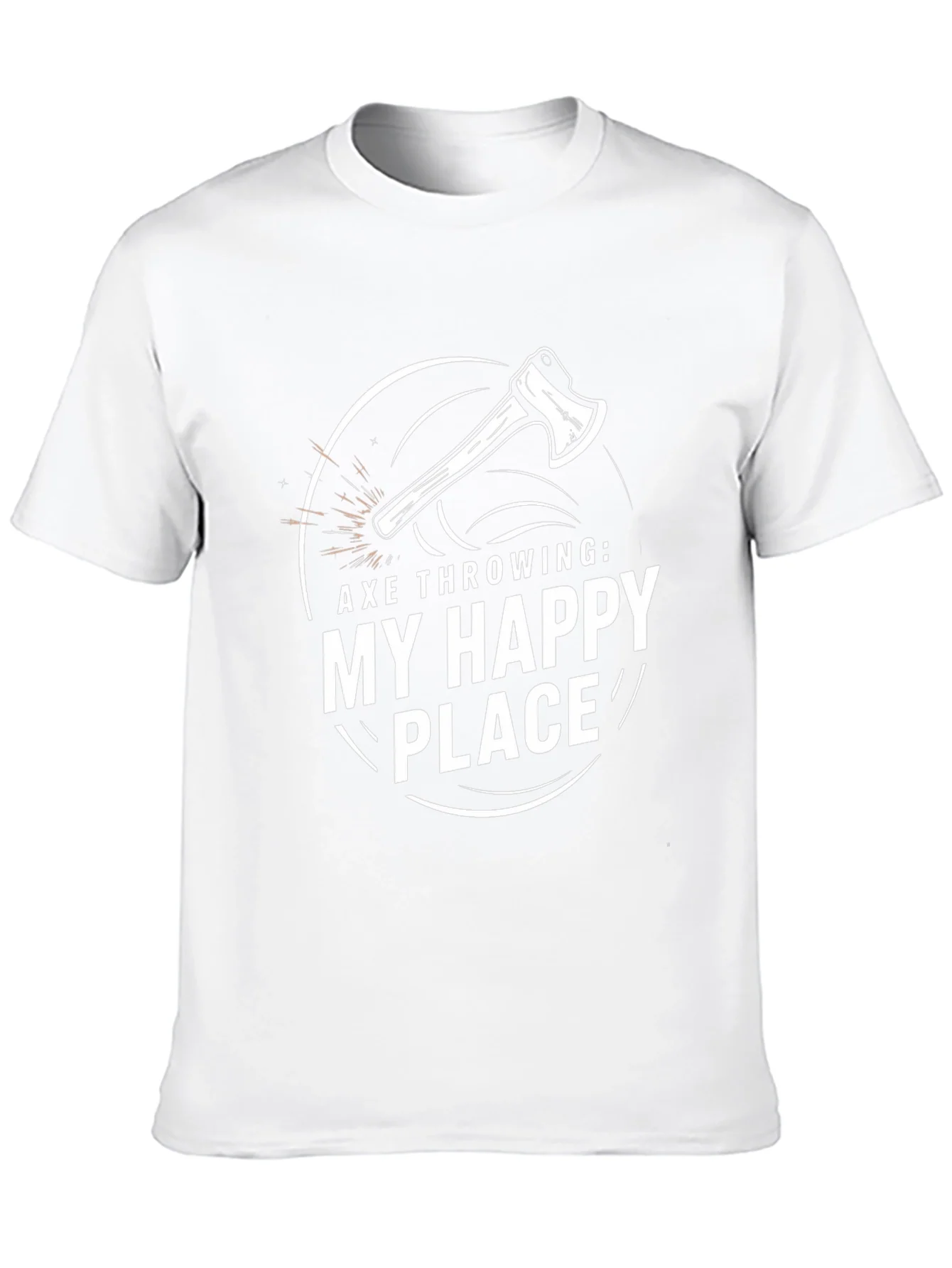 Axe Throwing: My Happy Place Graphic T-Shirt