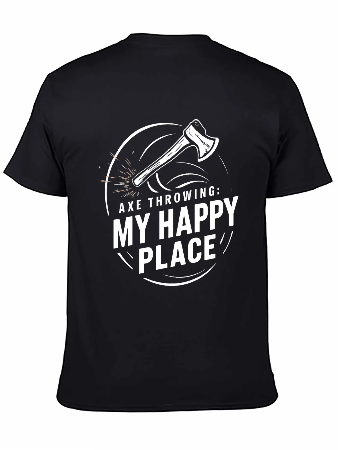 Axe Throwing: My Happy Place Graphic T-Shirt