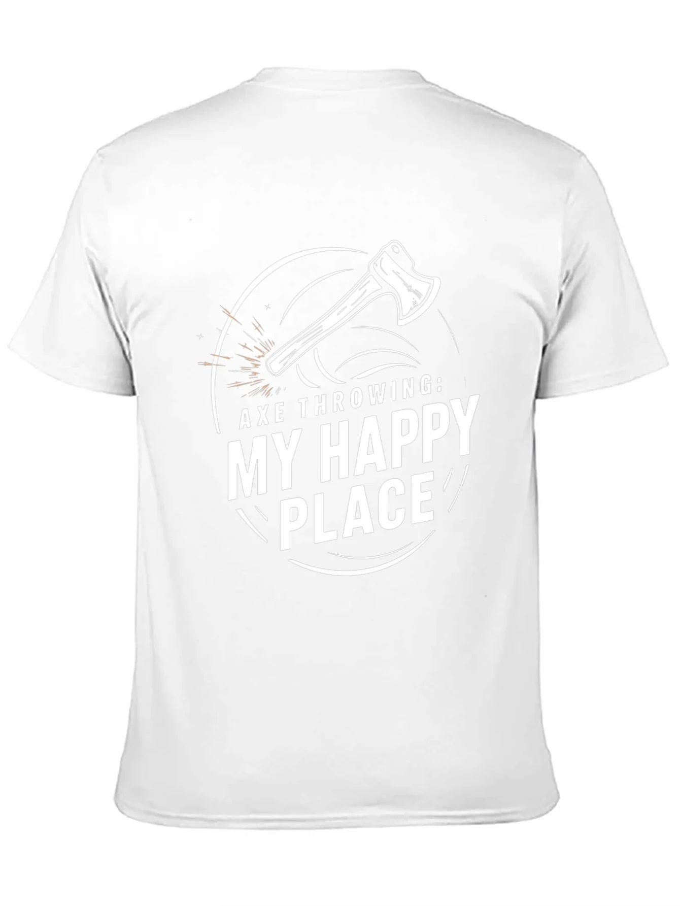 Axe Throwing: My Happy Place Graphic T-Shirt
